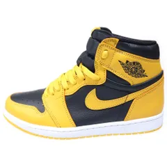 NIKE (ナイキ) AIR JORDAN 1 RETRO HIGH OG Pollen エアジョーダン 1 パラン ハイカットスニーカー ブラック/イエロー US10/28cm 555088-701