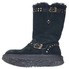 UGG (アグ) Australia Black Shearling Studded Moto Boots スタッズ ムートンブーツ ブラック