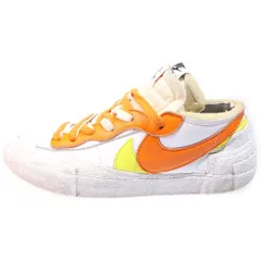 NIKE (ナイキ) ×sacai BLAZER LOW MAGMA ORANGE DD1877-100 サカイ ブレザー ローカットスニーカー US8/26cm ホワイト/オレンジ