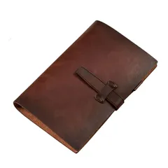 システム手帳 メモ帳 手帳カバー 手帳ケース ノート PU バイブル ビジネス 仕事用 (ブラウン)