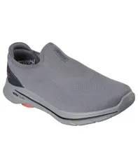 スケッチャーズ メンズ シューズ スニーカー Skechers Mens GO WALK 8 Casual Walking Sneakers from Finish Line Charcoal Red チャコール