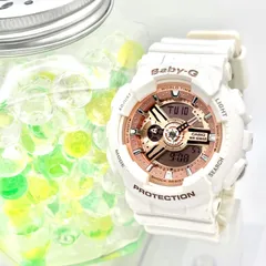 【新品電池】CASIO カシオ Baby-G ベビージー ホワイト ピンク BA-110 アナデジ