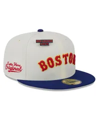 ニューエラ メンズ アクセサリー 帽子 New Era Mens White Boston Red Sox Big League Chew Original 59FIFTY Fitted Hat White ホワイト