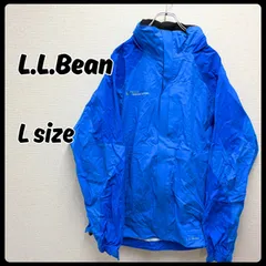 L.L.Bean マウンテンパーカー ナイロンジャケット アウター Lサイズ ブルー 古着 メンズ