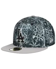 ニューエラ メンズ アクセサリー 帽子 New Era Mens Black Los Angeles Dodgers Sands 59FIFTY Fitted Hat Black ブラック