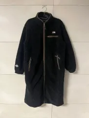 THE NORTH FACE ザノースフェイス ロングテディ フリース コート ブラック S/90
