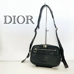 Christian Dior ディオール サファリ ショルダーバッグ メッセンジャーバッグ レザー 23-BO-1108  ブラック レディース 鞄のサムネイル