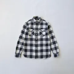 ラルフローレン　ブロックチェック　フランネルシャツ　白黒　現行タグ　Mサイズ