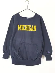 古着 90s USA製 Champion Reverse Weave 「MICHIGAN」 カレッジ カットオフ リバース スウェット XL 古着 