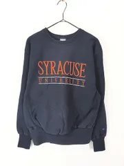 古着 90s USA製 Champion Reverse Weave 「SYRACUSE」 刺しゅう カレッジ リバース スウェット M 古着 