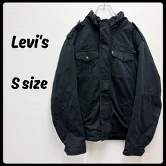 Levi's アウター フィールドジャケット ミリタリージャケット Sサイズ ブラック 赤タグ 古着 リーバイス