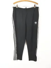 古着 90s adidas 3ライン トレフォイル ロゴ 刺しゅう ジャージ トラック パンツ M 古着 