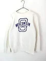 古着 60s Mayo Spruce 「WISCONSIN STATE」 長リブ ラグラン スウェット トレーナー M 
