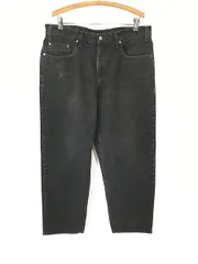 古着 90s Canada製 Levi's 550-0260 サルファ スーパー ブラック デニム パンツ ジーンズ スリム W37 L28 