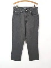 古着 90s Polo Ralph Lauren 5ポケット 先染め ブラック デニム パンツ ジーンズ ストレート W32 L29 古着 