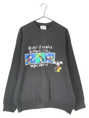 古着 90s USA製 Disney Mickey ミッキー 前転 スウェット トレーナー XL 古着 