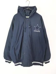 古着 STARTER NFL Dallas Cowboys カウボーイズ パデット ナイロン ジャケット パーカー XL 古着 