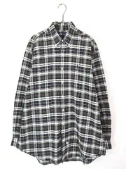 古着 90s Ralph Lauren トラッド チェック BD シャツ L 古着 