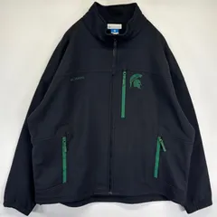 古着 コロンビア Columbia ナイロンジャケット フルジップ シェルジャケット ワンポイントロゴ カレッジロゴ 2XL  ブラック メンズ