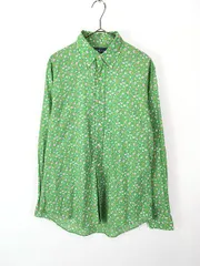 古着 90s Ralph Lauren 「CUSTOM FIT」 フラワー 花柄 BD シャツ M 古着 