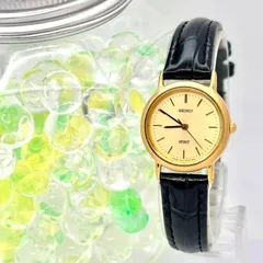 【美品/新品電池】SEIKO セイコー SPIRIT スピリット レディース 腕時計 ゴールド 1F21-0H70 4D0390 新品ベルト