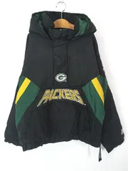 キッズ 古着 90s NFL Green Bay Packers パッカーズ パデット ナイロン ジャケット パーカー L 古着
