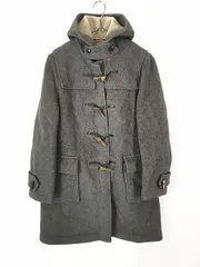 レディース 古着 70s 英国製 Gloverall トグル ボタン ウール ダッフル コート グレー L位 古着