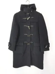 レディース 古着 70-80s 英国製 Gloverall 「ALEXANDER」 トグル ボタン ウール ダッフル コート 紺 M位 古着