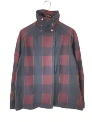 レディース 古着 80s Christian Dior チェック チンカラー コットン シャツ 8 古着