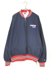 90s初期パーソンズスポーツ ウール混ニット切替ジップジャケット 