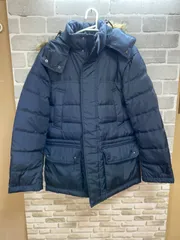 A【A24-77】◇ユニクロ　　Sサイズ　　ダウンジャケット　　ネイビー
