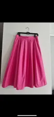 新品)春新商品 ピンク フレア ロング丈スカート