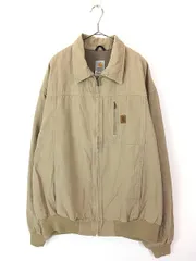 古着 00s Carhartt コットン キャンバス パデット ワーク ジャケット ブルゾン XXL Tall 古着 