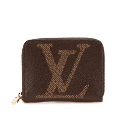 ルイ ヴィトン モノグラム ジャイアント ジッピー コインパース M67690 ブラウン PVC メッキ レディース LOUIS VUITTON【214-01776】