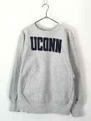 古着 90s USA製 Champion Reverse Weave 「UCONN」 リバース スウェット L 古着 