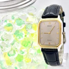 【新品電池】SEIKO セイコー Dolce ドルチェ メンズ 腕時計 レクタンギュラー 5E30-5A00 790415 新品ベルト