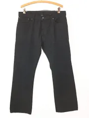 古着 Polo Ralph Lauren 5ポケット ブラック デニム パンツ ジーンズ ブーツカット W35 L32 古着 