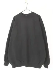 古着 90s USA製 Hanes 無地 プレーン ラグラン スウェット トレーナー ブラック ビッグサイズ 2XL 