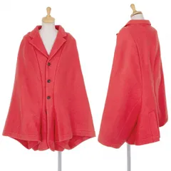 コムデギャルソンCOMME des GARCONS ウールハンドフェルトコクーン変形ジャケット ピンクS位