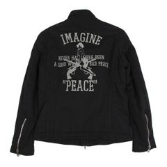 ロアーroar バックプリントシンサレート中綿ブルゾン 黒2