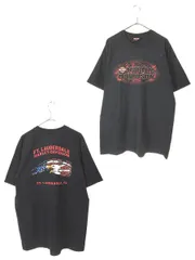 古着 00s USA製 HARLEY DAVIDSON BIG ロゴ イーグル グラフィック Tシャツ XL 古着 