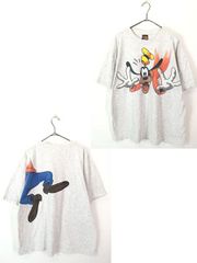 Disney 両面プリント Tシャツ ミッキー グレー Hanesボディ - メルカリ