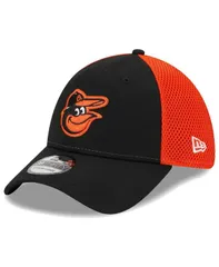 ニューエラ メンズ アクセサリー 帽子 New Era Mens Black Baltimore Orioles Team Neo 39THIRTY Flex Hat Black ブラック
