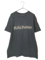 古着 00s HARLEY DAVIDSON BIG ロゴ イーグル Tシャツ L 古着 