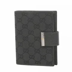 グッチ(Gucci) グッチ 手帳カバー GGキャンバス 115240 キャンバス ブラック メンズ レディース