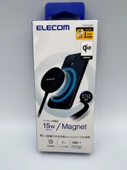 12JD1#74 エレコム Qi2 正規認証品 ワイヤレス 充電器 15W マグネット 卓上 メッシュケーブル ブラック W-MA05BK