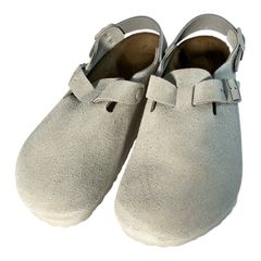 BIRKENSTOCK Boston ボストン サンダル 43 白 スウェード - メルカリ