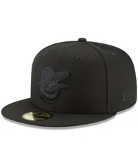 ニューエラ メンズ アクセサリー 帽子 ロゴ New Era Mens Black Baltimore Orioles Primary Logo Basic 59FIFTY Fitted Hat Black ブラック