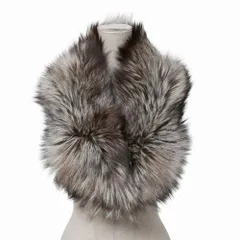 ■美品■SAGA FOX サガ フォックス ショール シルバーフォックス ストール 毛皮 リアルファー ブランド古着【中古】20260212/RA7690