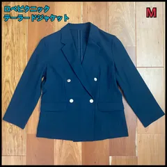 【極美品】ロペピクニック カナパ金ボタンジャケット 接触冷感 紺ブレ